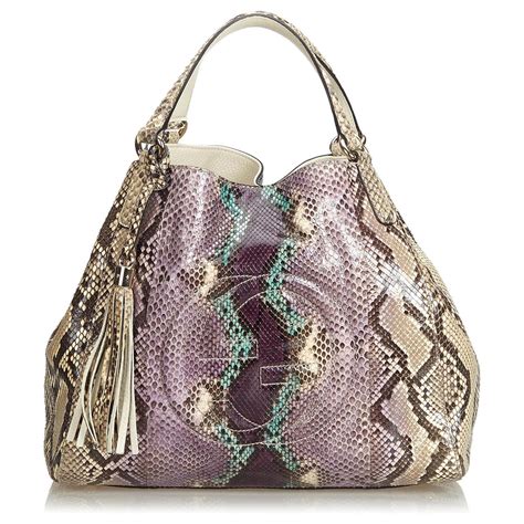 sacca di gucci|sac gucci python.